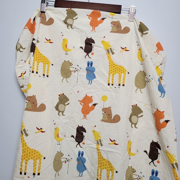 CRATE KIDS LAND OF NOD animals crib sheet GUC - Picture 3 of 10